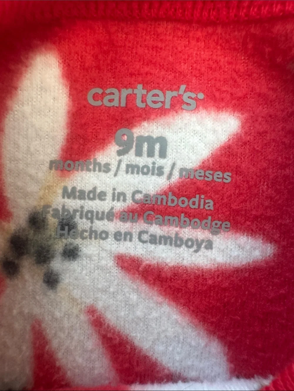 Carter's Red Floral Long-Sleeve Pajama Set for Kids